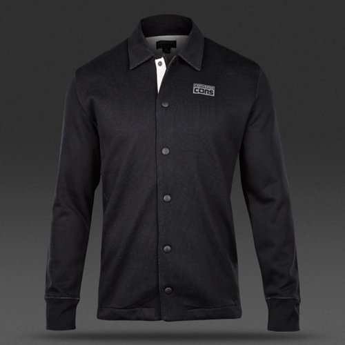 Converse Cons Waffle Coaches Fleece Jacket Converse Black for Men